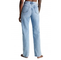 CALVIN KLEIN JEANS HIGH RISE STRAIGHT ΠΑΝΤΕΛΟΝΙ ΓΥΝΑΙΚΕΙΟ BLUΕ DENIM