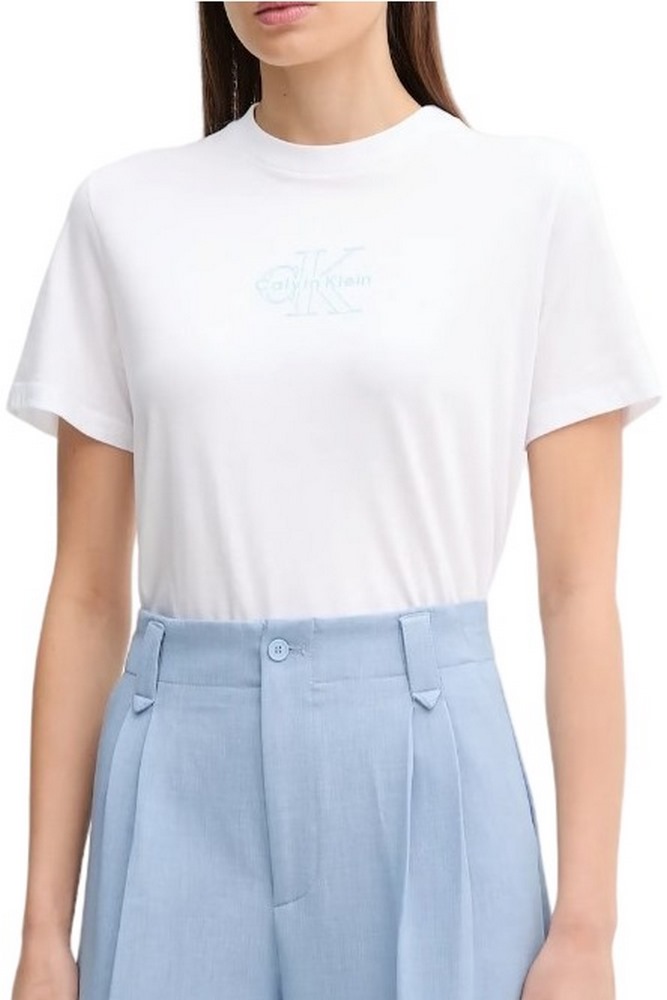 CALVIN KLEIN JEANS CLASSIC FIT TEE T-SHIRT ΜΠΛΟΥΖΑ ΓΥΝΑΚΙΕΑ WHITE