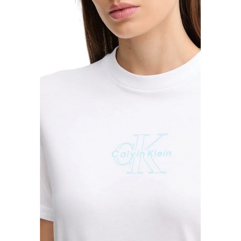 CALVIN KLEIN JEANS CLASSIC FIT TEE T-SHIRT ΜΠΛΟΥΖΑ ΓΥΝΑΚΙΕΑ WHITE