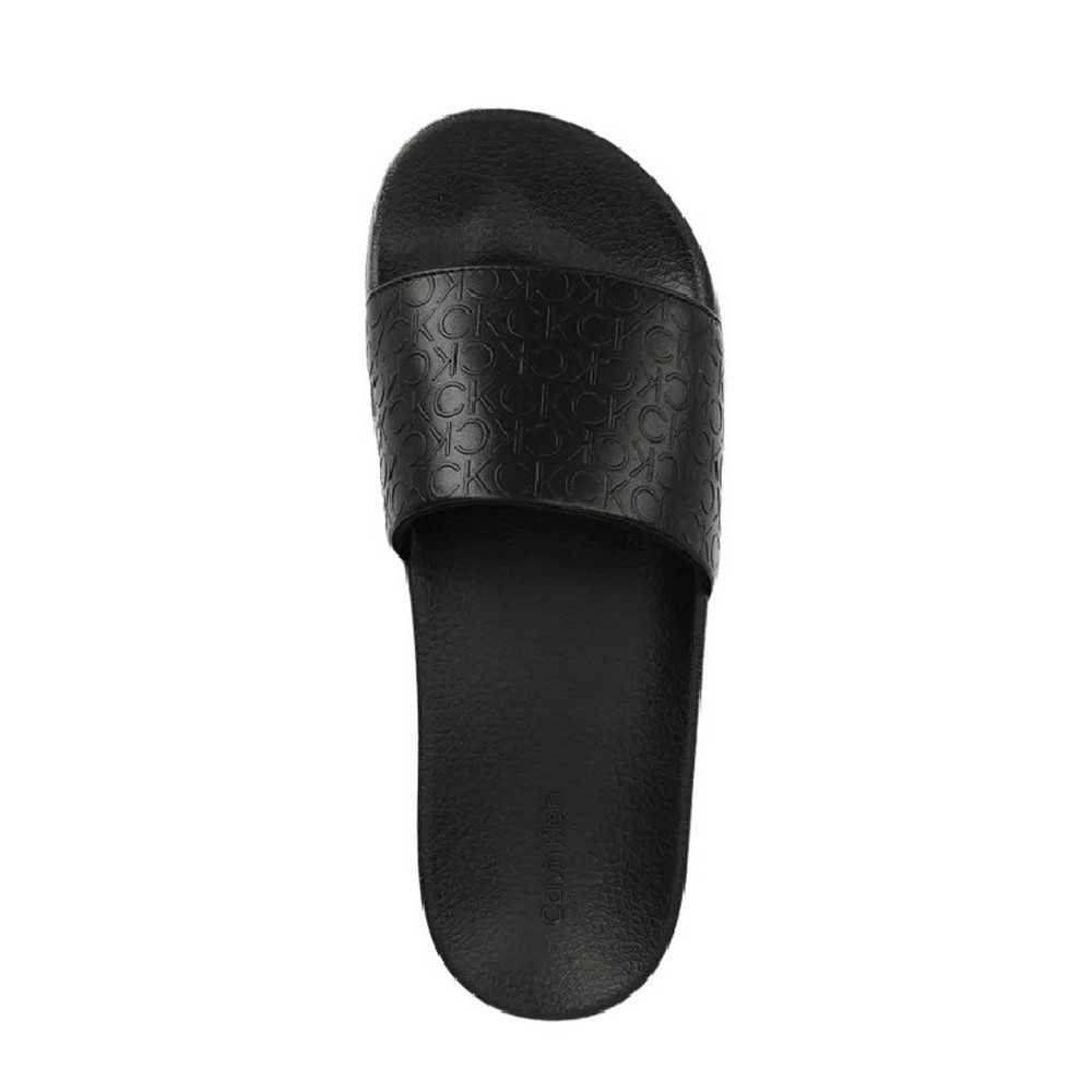 CALVIN KLEIN JEANS POOL SLIDE- HF MONO ΠΑΝΤΟΦΛΑ ΓΥΝΑΙΚΕΙΑ BLACK