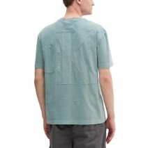 CALVIN KLEIN JEANS BOLD WASHED CK APPLIQUE TEE T-SHIRT ΜΠΛΟΥΖΑ ΑΝΔΡΙΚΗ GREEN