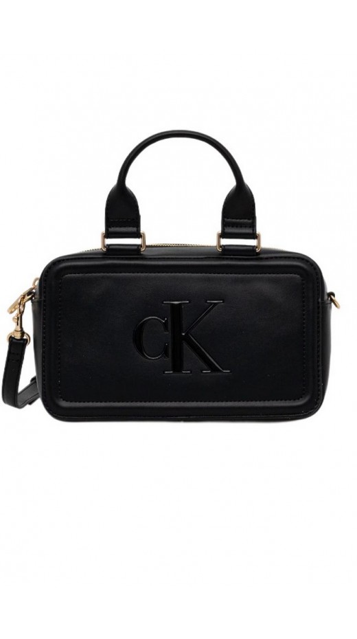 CALVIN KLEIN BOLD CK ELONGATED MINI TOTE ΤΣΑΝΤΑ Ν ΓΥΝΑΙΚΕΙΑ BLACK
