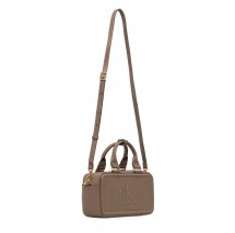 CALVIN KLEIN BOLD CK ELONGATED MINI TOTE ΤΣΑΝΤΑ Ν ΓΥΝΑΙΚΕΙΑ TAUPE