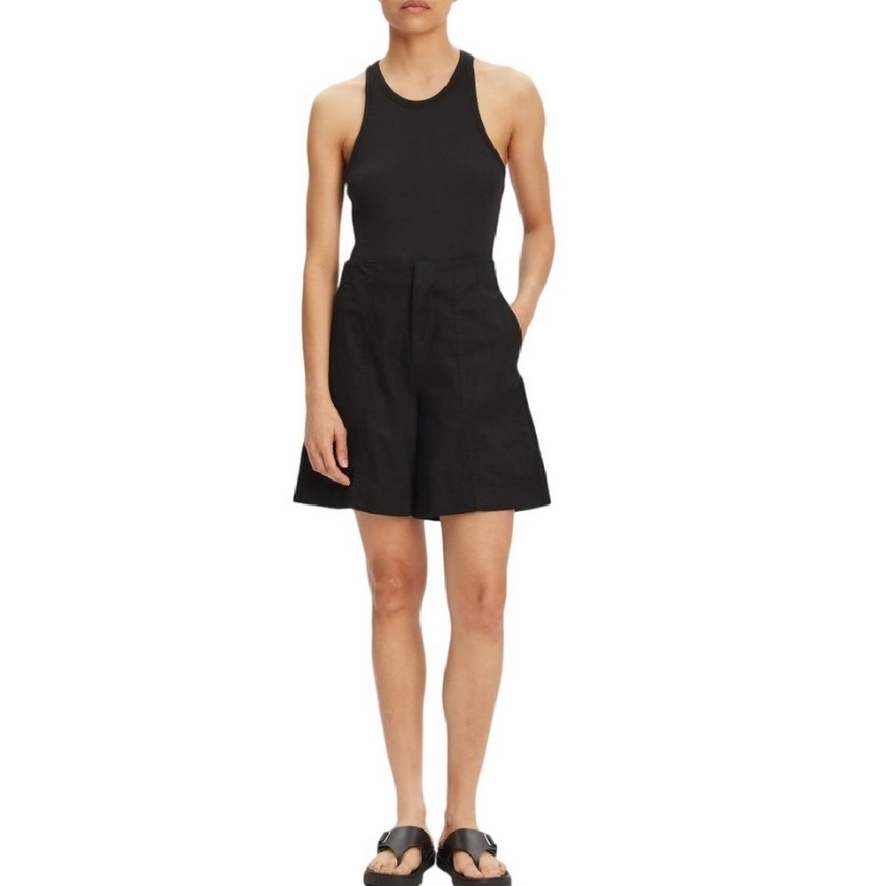 CALVIN KLEIN JEANS SOFT LINEN SHORT ΣΟΡΤΣ ΓΥΝΑΙΚΕΙΟ BLACK