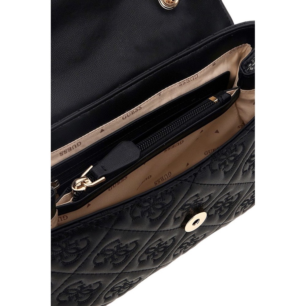 GUESS ADELASIA CNVRTBLE XBODY FLAP ΤΣΑΝΤΑ ΓΥΝΑΙΚΕΙΑ BLACK