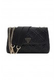 GUESS ADELASIA CNVRTBLE XBODY FLAP ΤΣΑΝΤΑ ΓΥΝΑΙΚΕΙΑ BLACK