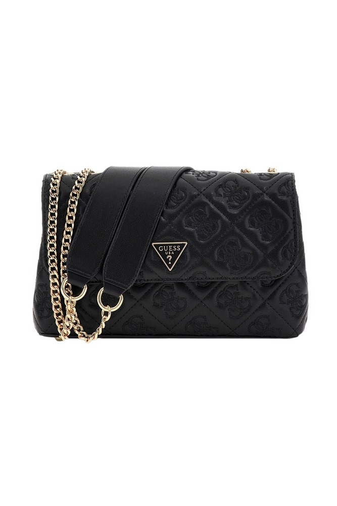 GUESS ADELASIA CNVRTBLE XBODY FLAP ΤΣΑΝΤΑ ΓΥΝΑΙΚΕΙΑ BLACK