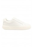 CALVIN KLEIN JEANS CHUNKY CUPSOLE LACEUP LTH AOP ΠΑΠΟΥΤΣΙ ΑΝΔΡΙΚΟ WHITE