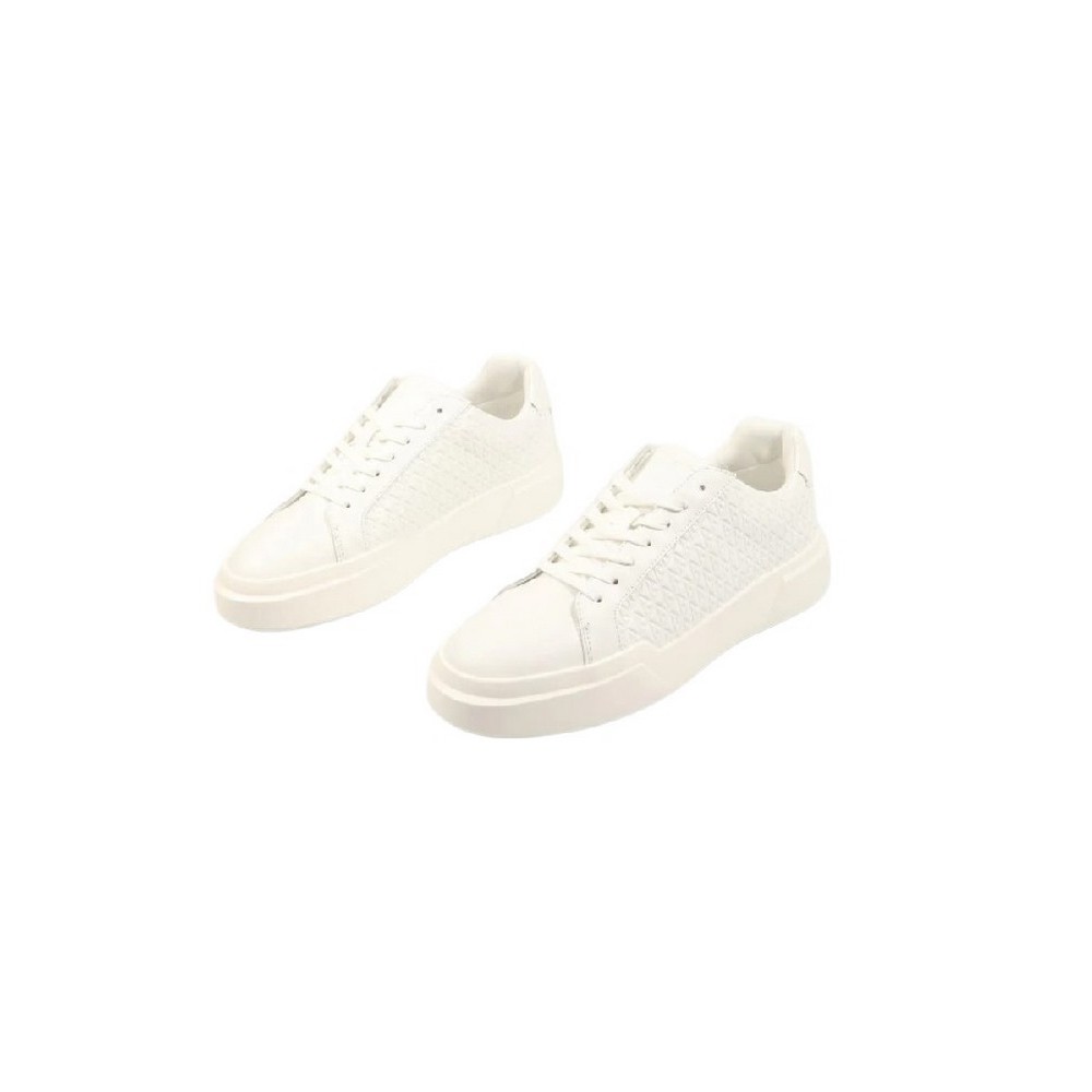 CALVIN KLEIN JEANS CHUNKY CUPSOLE LACEUP LTH AOP ΠΑΠΟΥΤΣΙ ΑΝΔΡΙΚΟ WHITE
