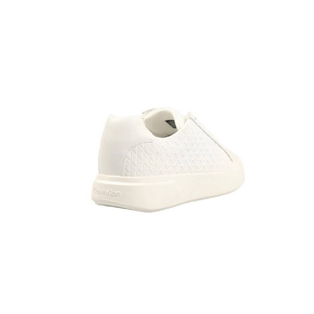 CALVIN KLEIN JEANS CHUNKY CUPSOLE LACEUP LTH AOP ΠΑΠΟΥΤΣΙ ΑΝΔΡΙΚΟ WHITE