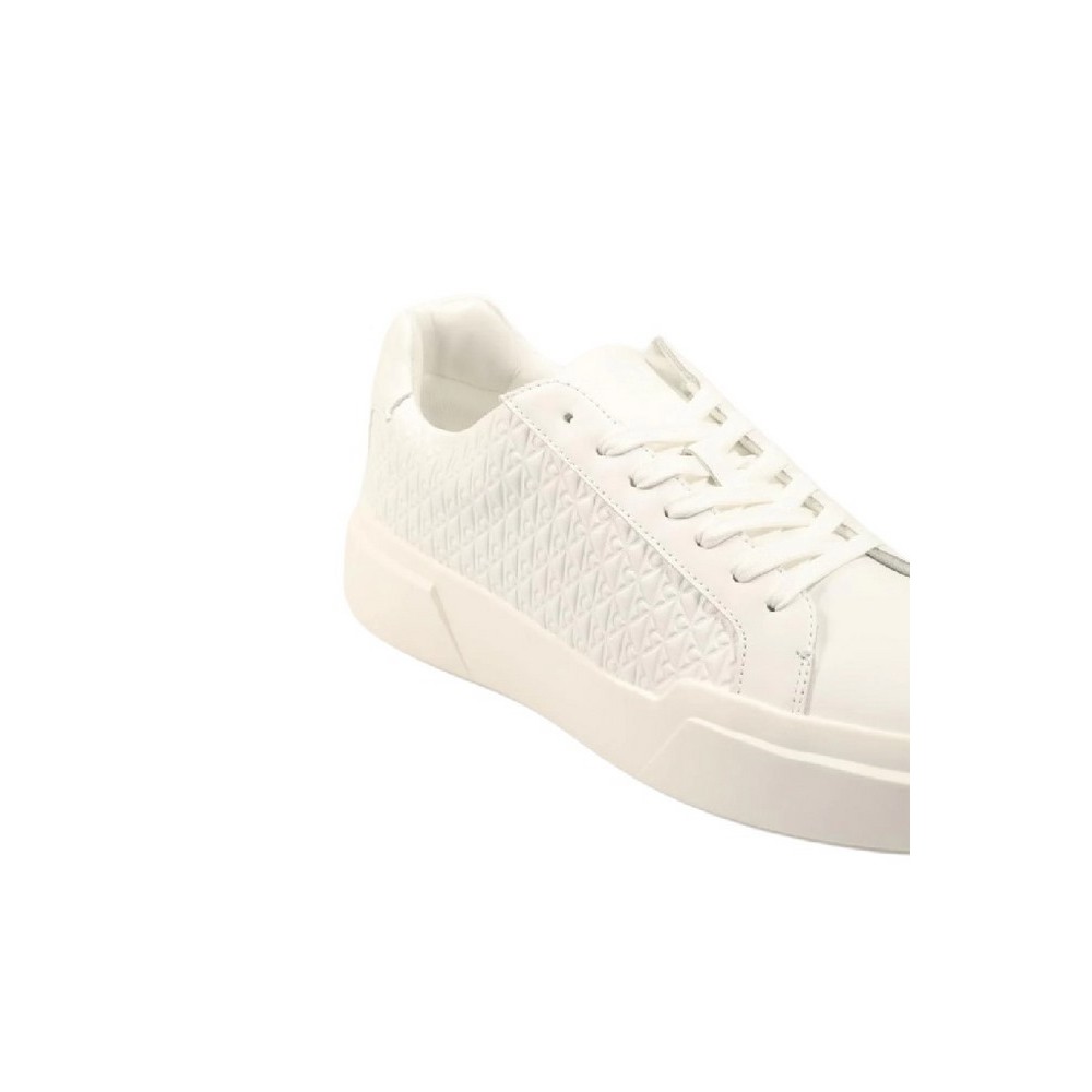 CALVIN KLEIN JEANS CHUNKY CUPSOLE LACEUP LTH AOP ΠΑΠΟΥΤΣΙ ΑΝΔΡΙΚΟ WHITE