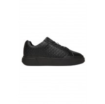 CALVIN KLEIN JEANS CHUNKY CUPSOLE LACEUP LTH AOP ΠΑΠΟΥΤΣΙ ΑΝΔΡΙΚΟ BLACK