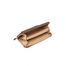 GUESS LAUREL II SLG LARGE ZIP AROUND ΠΟΡΤΟΦΟΛΙ ΓΥΝΑΙΚΕΙΟ LATTE