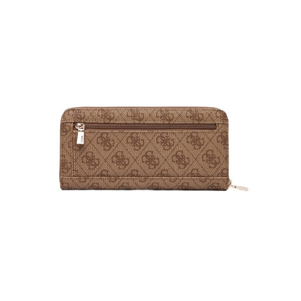 GUESS LAUREL II SLG LARGE ZIP AROUND ΠΟΡΤΟΦΟΛΙ ΓΥΝΑΙΚΕΙΟ LATTE