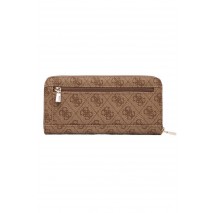 GUESS LAUREL II SLG LARGE ZIP AROUND ΠΟΡΤΟΦΟΛΙ ΓΥΝΑΙΚΕΙΟ LATTE