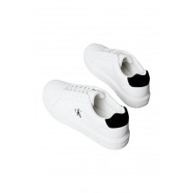 CALVIN KLEIN JEANS CLASSIC CUPSOLE LACEUP LTH ΠΑΠΟΥΤΣΙ ΑΝΔΡΙΚΟ WHITE/BLACK