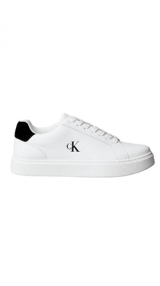 CALVIN KLEIN JEANS CLASSIC CUPSOLE LACEUP LTH ΠΑΠΟΥΤΣΙ ΑΝΔΡΙΚΟ WHITE/BLACK