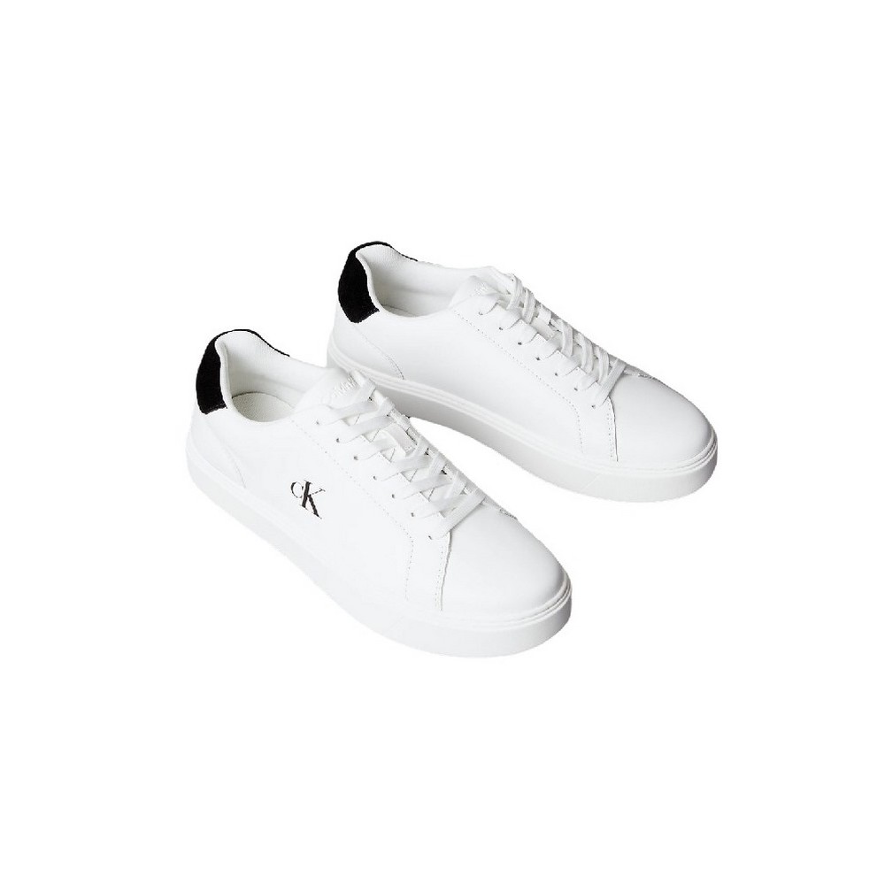 CALVIN KLEIN JEANS CLASSIC CUPSOLE LACEUP LTH ΠΑΠΟΥΤΣΙ ΑΝΔΡΙΚΟ WHITE/BLACK