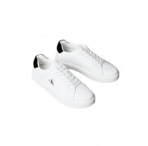 CALVIN KLEIN JEANS CLASSIC CUPSOLE LACEUP LTH ΠΑΠΟΥΤΣΙ ΑΝΔΡΙΚΟ WHITE/BLACK