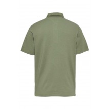TOMMY JEANS REG BRANDED NECK POLO EXT T-SHIRT ΜΠΛΟΥΖΑ ΑΝΔΡΙΚΗ GREEN