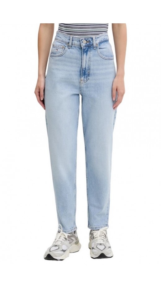 TOMMY JEANS MOM JEAN UH TPR BI0112 ΠΑΝΤΕΛΟΝΙ ΓΥΝΑΙΚΕΙΟ DENIM LIGHT