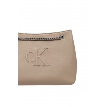 CALVIN KLEIN JEANS SCULPTED CHAIN SHOULDER BAG ΤΣΑΝΤΑ ΓΥΝΑΙΚΕΙΑ BEIGE