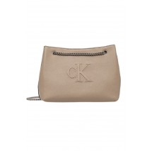 CALVIN KLEIN JEANS SCULPTED CHAIN SHOULDER BAG ΤΣΑΝΤΑ ΓΥΝΑΙΚΕΙΑ BEIGE