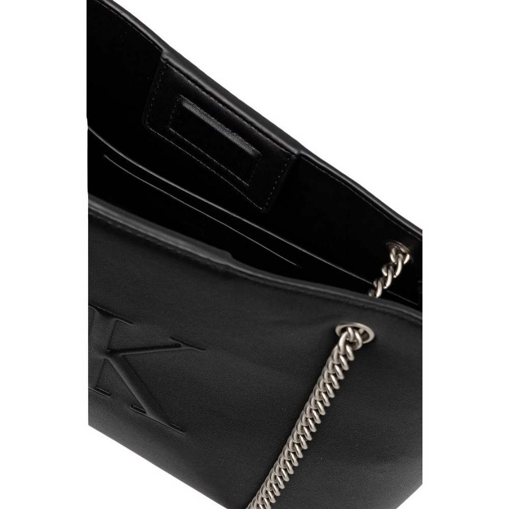CALVIN KLEIN JEANS SCULPTED CHAIN SHOULDER BAG ΤΣΑΝΤΑ ΓΥΝΑΙΚΕΙΑ BLACK