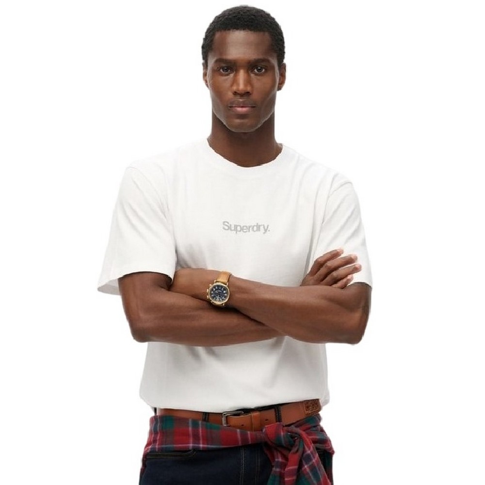 SUPERDRY D2 SDSW CORE LOGO CITY T-SHIRT ΜΠΛΟΥΖΑ ΑΝΔΡΙΚΗ WHITE