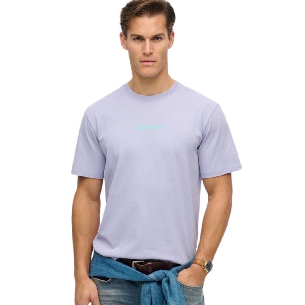 SUPERDRY D2 SDSW CORE LOGO CITY T-SHIRT ΜΠΛΟΥΖΑ ΑΝΔΡΙΚΗ PURPLE