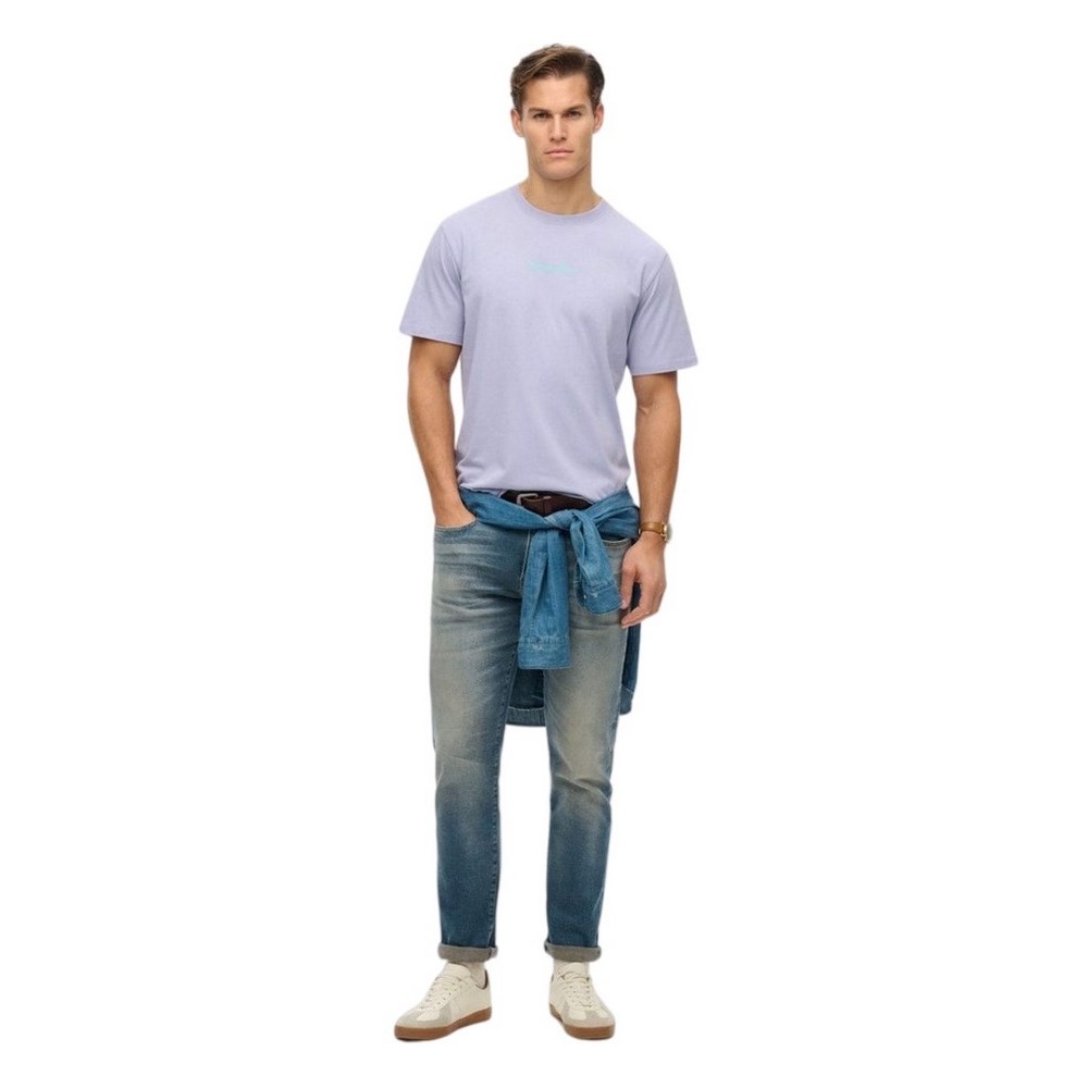SUPERDRY D2 SDSW CORE LOGO CITY T-SHIRT ΜΠΛΟΥΖΑ ΑΝΔΡΙΚΗ PURPLE