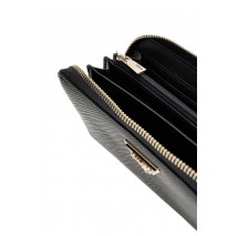 GUESS LAUREL SLG LARGE ZIP AROUND ΠΟΡΤΟΦΟΛΙ ΓΥΝΑΙΚΕΙΟ BLACK