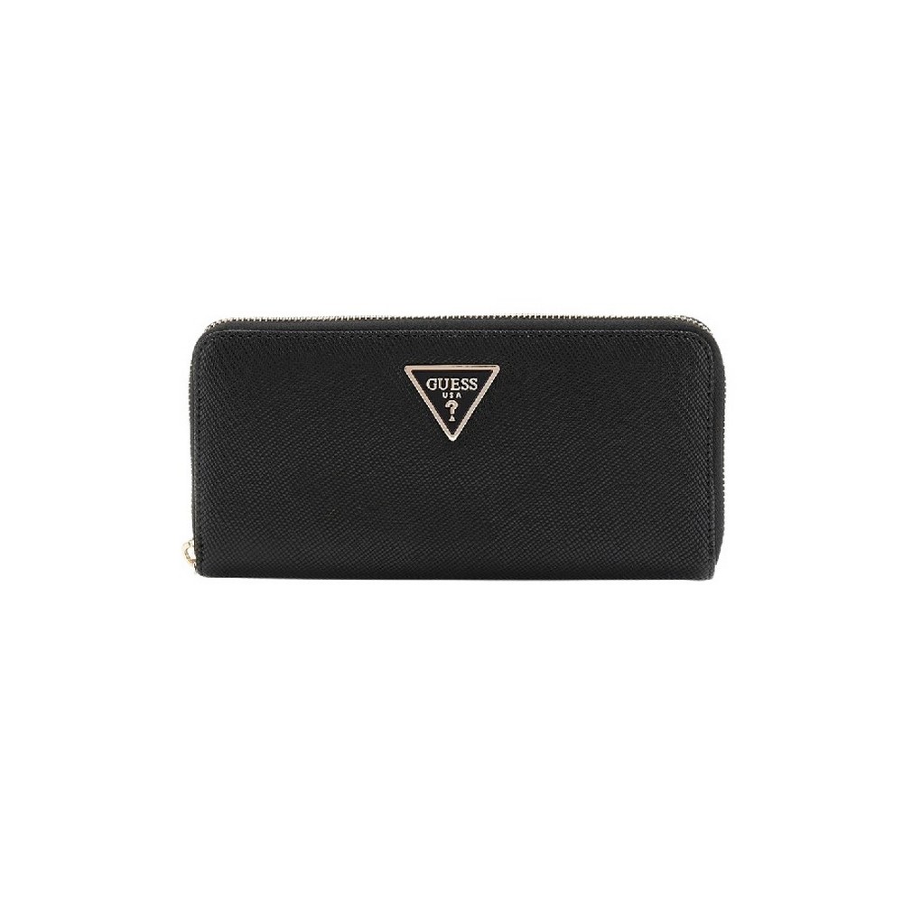 GUESS LAUREL SLG LARGE ZIP AROUND ΠΟΡΤΟΦΟΛΙ ΓΥΝΑΙΚΕΙΟ BLACK