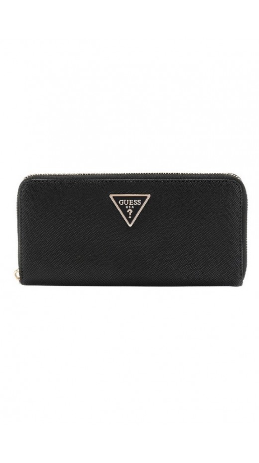 GUESS LAUREL SLG LARGE ZIP AROUND ΠΟΡΤΟΦΟΛΙ ΓΥΝΑΙΚΕΙΟ BLACK