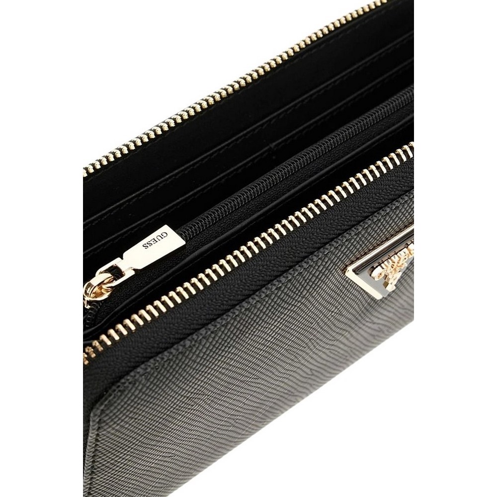 GUESS LAUREL SLG LARGE ZIP AROUND ΠΟΡΤΟΦΟΛΙ ΓΥΝΑΙΚΕΙΟ BLACK