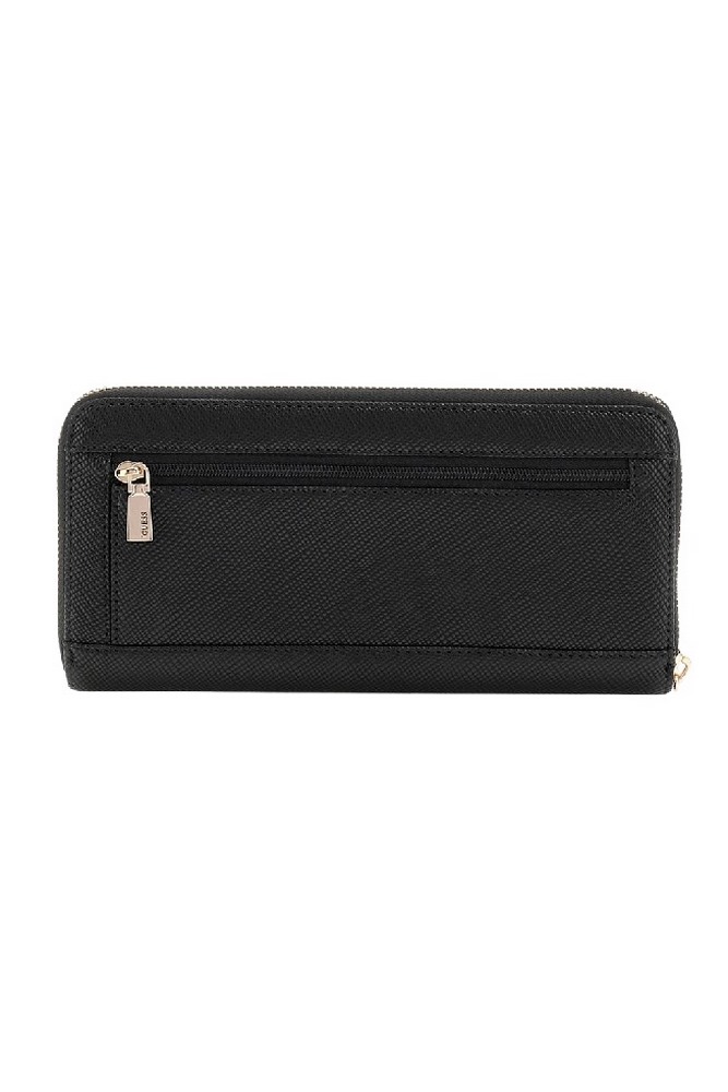 GUESS LAUREL SLG LARGE ZIP AROUND ΠΟΡΤΟΦΟΛΙ ΓΥΝΑΙΚΕΙΟ BLACK