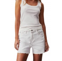 CALVIN KLEIN JEANS MOM SHORT ΣΟΡΤΣ ΓΥΝΑΙΚΕΙΟ WHITE