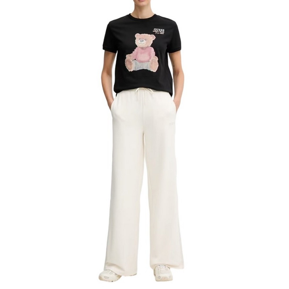 GUESS CARLA CN T-SHIRT ΜΠΛΟΥΖΑ ΓΥΝΑΙΚΕΙΑ BLACK