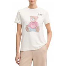 GUESS CARLA CN T-SHIRT ΜΠΛΟΥΖΑ ΓΥΝΑΙΚΕΙΑ OFF WHITE