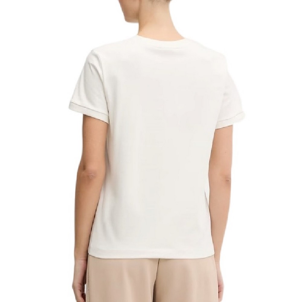 GUESS CARLA CN T-SHIRT ΜΠΛΟΥΖΑ ΓΥΝΑΙΚΕΙΑ OFF WHITE