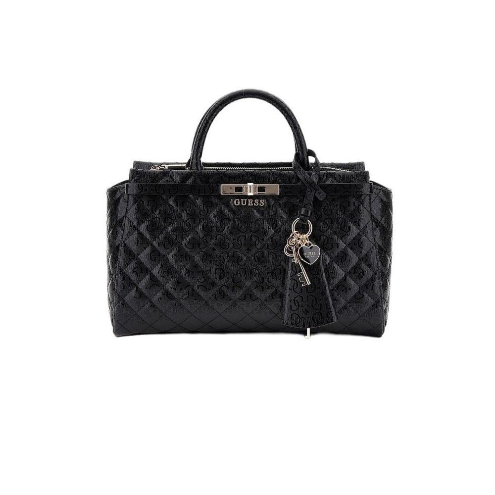 GUESS IDRA GIRLFRIEND SATCHEL ΤΣΑΝΤΑ ΓΥΝΑΙΚΕΙΑ BLACK