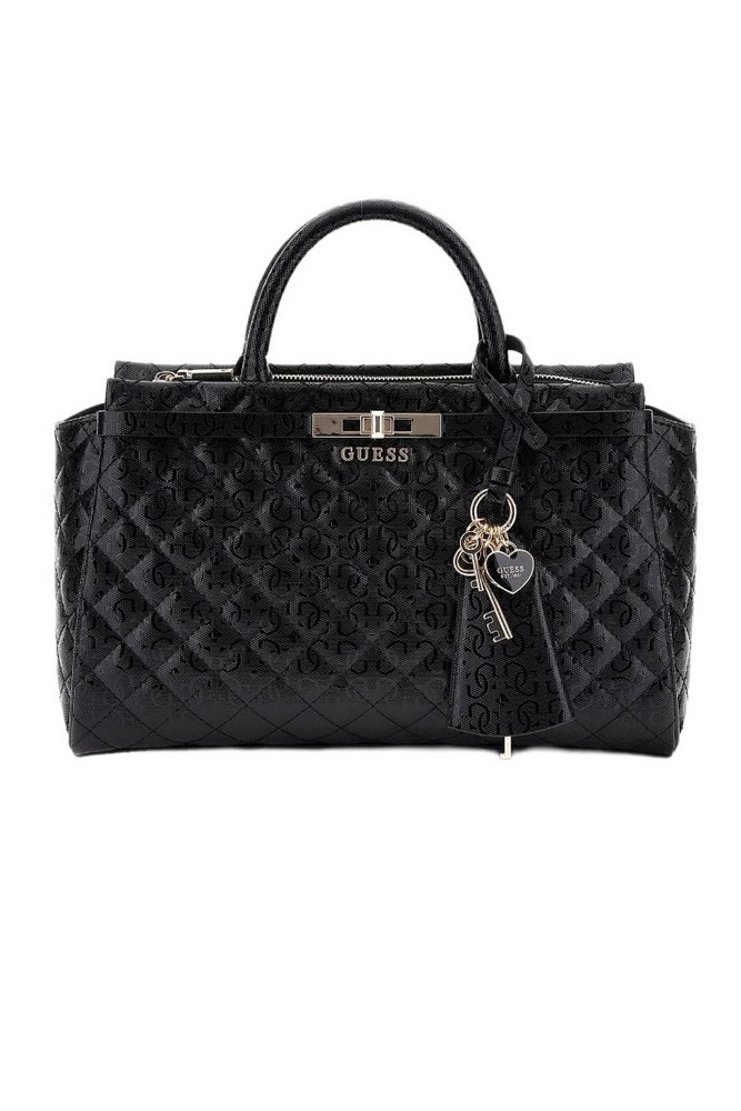 GUESS IDRA GIRLFRIEND SATCHEL ΤΣΑΝΤΑ ΓΥΝΑΙΚΕΙΑ BLACK