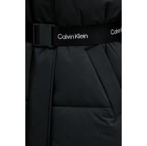 CALVIN KLEIN JEANS BELTED MIDWEIGHT LONG PUFFER ΜΠΟΥΦΑΝ ΓΥΝΑΙΚΕΙΟ BLACK