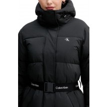 CALVIN KLEIN JEANS BELTED MIDWEIGHT LONG PUFFER ΜΠΟΥΦΑΝ ΓΥΝΑΙΚΕΙΟ BLACK