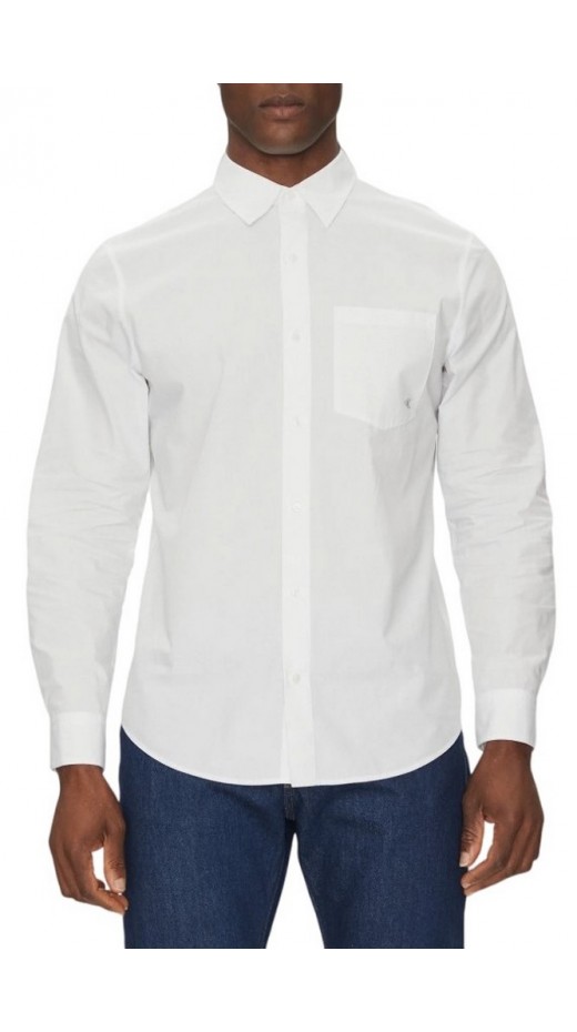 CALVIN KLEIN JEANS LS POPLIN CLASSIC SHIRT ΠΟΥΚΑΜΙΣΟ ΑΝΔΡΙΚΟ BRIGHT WHITE