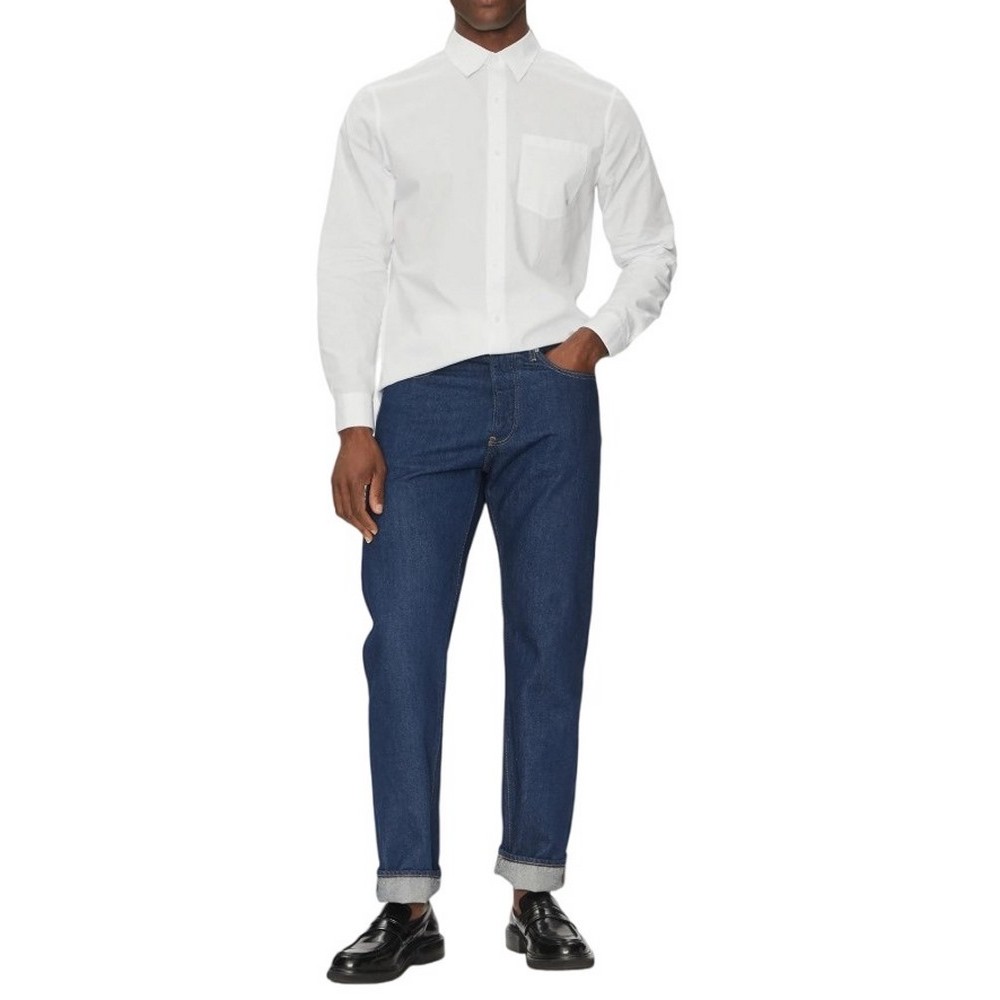 CALVIN KLEIN JEANS LS POPLIN CLASSIC SHIRT ΠΟΥΚΑΜΙΣΟ ΑΝΔΡΙΚΟ BRIGHT WHITE