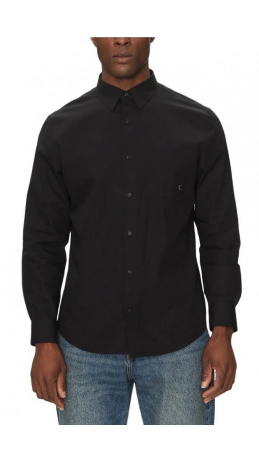 CALVIN KLEIN JEANS LS POPLIN CLASSIC SHIRT ΠΟΥΚΑΜΙΣΟ ΑΝΔΡΙΚΟ BLACK