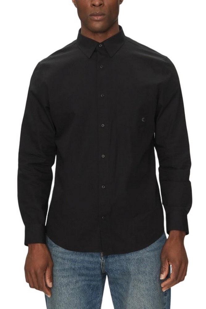 CALVIN KLEIN JEANS LS POPLIN CLASSIC SHIRT ΠΟΥΚΑΜΙΣΟ ΑΝΔΡΙΚΟ BLACK