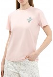 GUESS JEANS CN REG TRIANGL T-SHIRT ΜΠΛΟΥΖΑ ΓΥΝΑΙΚΕΙΑ ROSE
