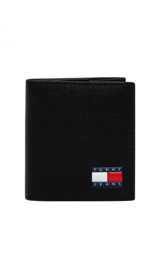 TOMMY JEANS HERITAGE LEATHER CC & COIN ΠΟΡΤΟΦΟΛΙ ΑΝΔΡΙΚΟ BLACK